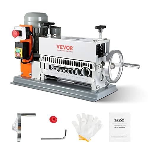 VEVOR Máquina Pelacables Automática de Hierro Fundido 370 W Pelacables Eléctrico...